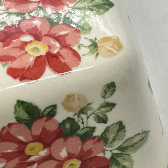 The Pioneer Woman Vintage Floral Butter Dish Stoneware - Picture 13 of 15